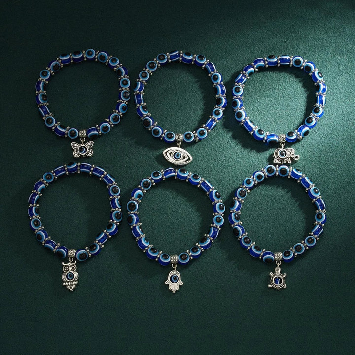 Eliani – Bransoletka na Kostkę  Saphira Zły Oko Amulet
