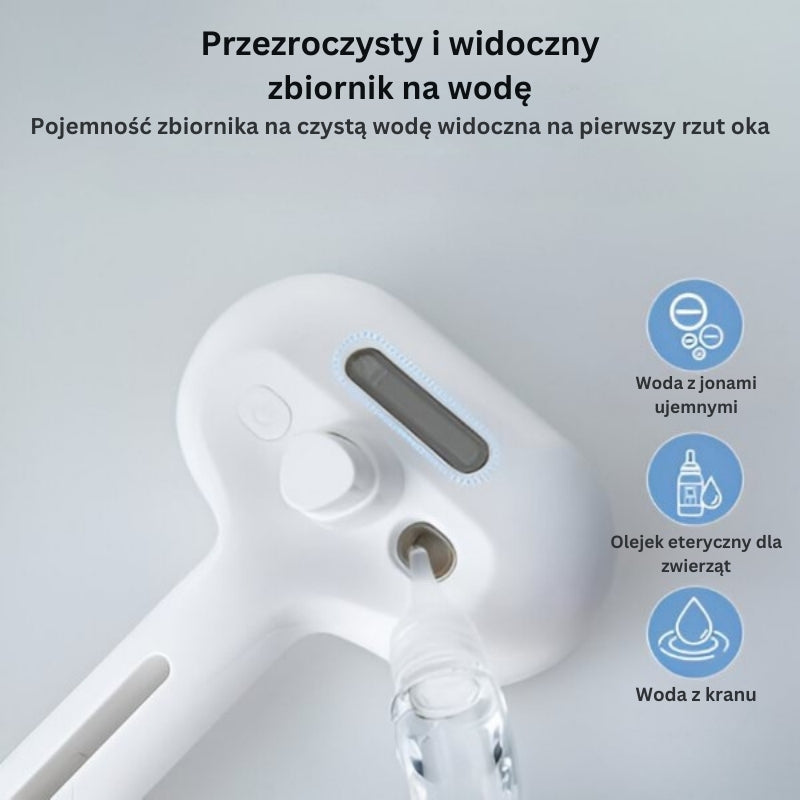 FurEase - Akumulatorowa Szczotka Parowa Do Pielęgnacji Zwierząt