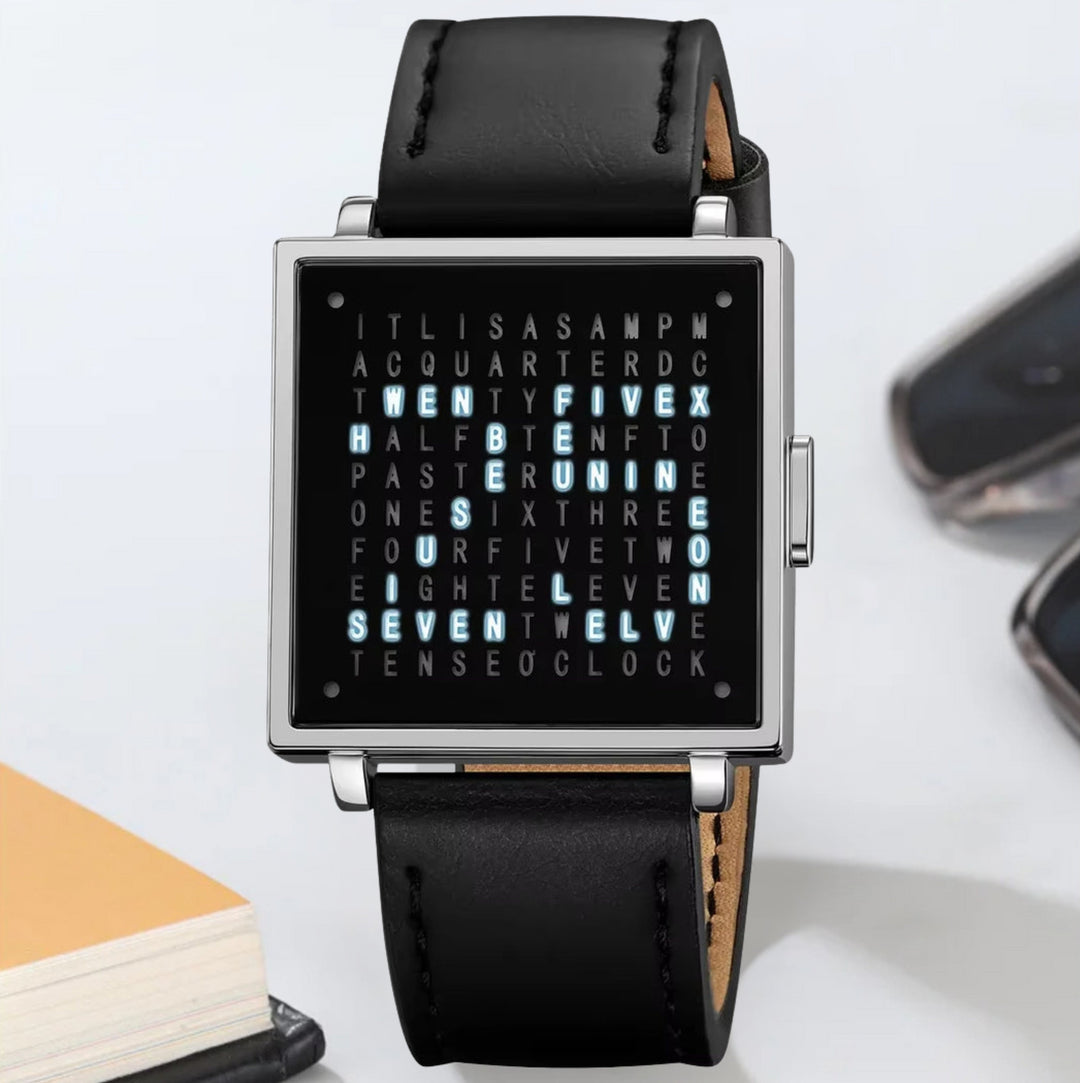 WordTime – Zegarek z Cyfrowym Wyświetlaczem Matrix