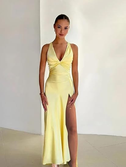 Fabiola – Elegancka Suknia Maxi Z Dekoltem W Szpic I Bez Rękawów