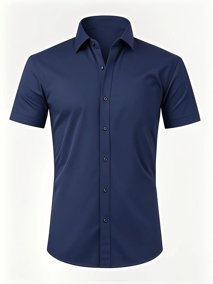 Ezra – Elegancka Koszula o Dopasowanym Kroju z Guzikami