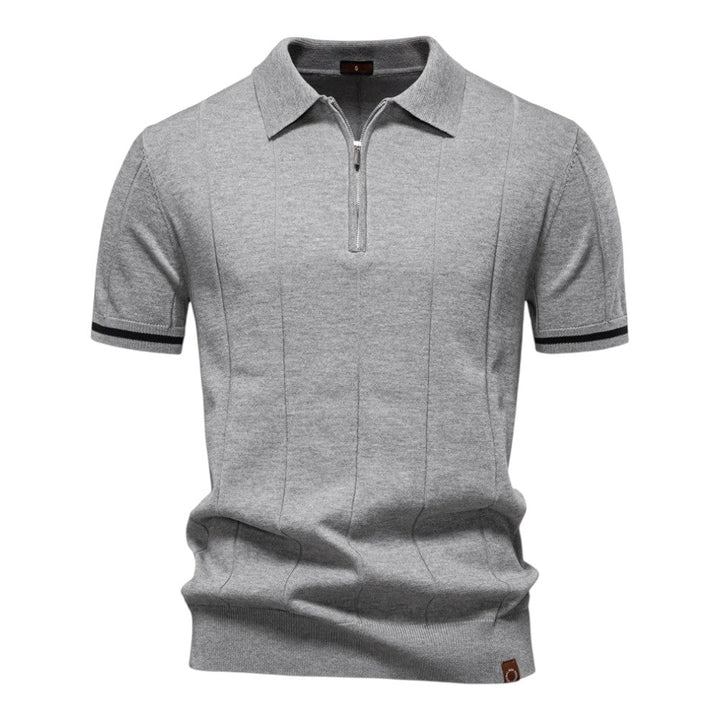 Johncena - Casualowa Koszulka Polo z Zamkiem Błyskawicznym