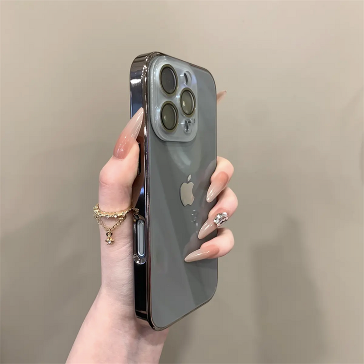 Chromelux – Wysokiej Jakości Galwanizowana Szklana Obudowa Obiektywu Do iPhone'a