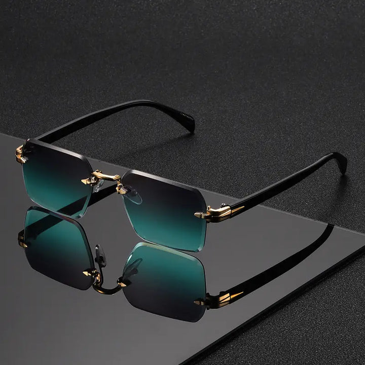 OptoSleek – Bezramkowe Okulary Kwadratowe