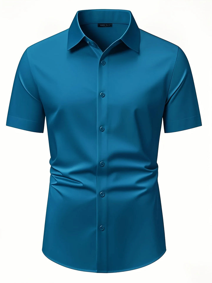 Ezra – Elegancka Koszula o Dopasowanym Kroju z Guzikami