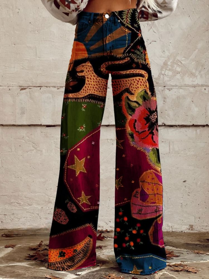 Gallegos - Stylowe Spodnie w Stylu Boho Retro
