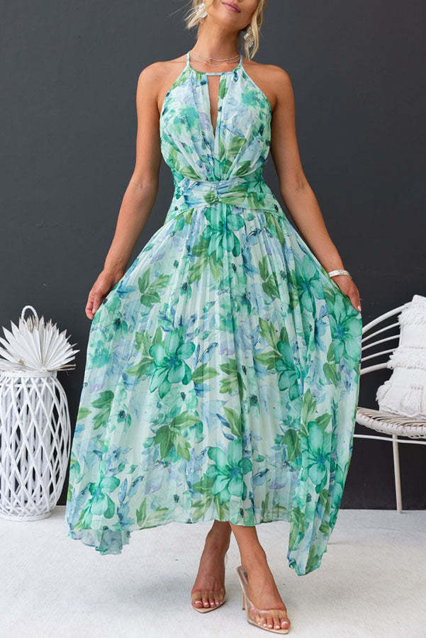 Aloysia – Sukienka Maxi w Kwiatowy Wzór