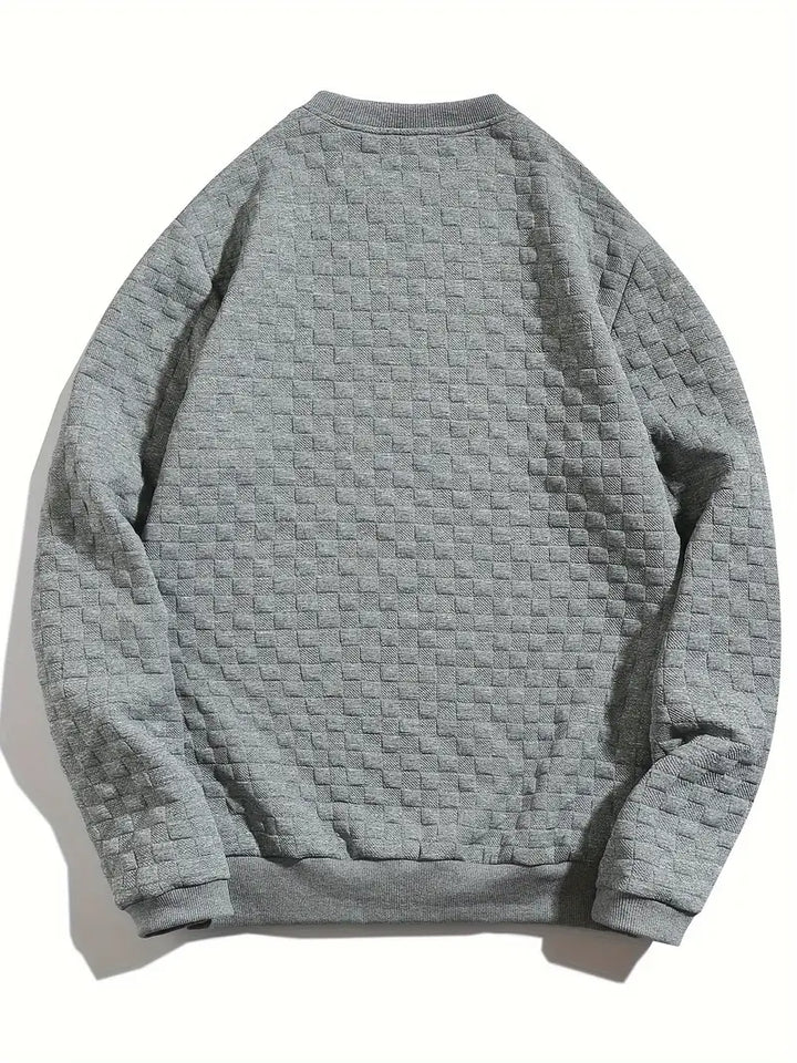 Stafford – Sweter z Teksturą w Kratkę