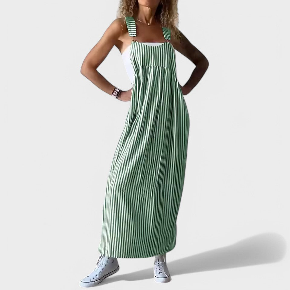 Guzel – Stylowa Sukienka Maxi W Paski