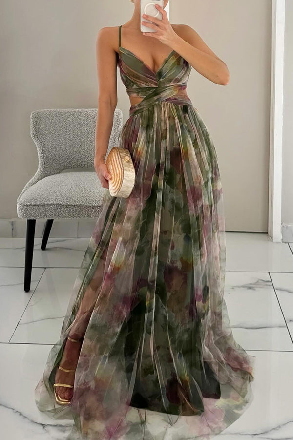 Qyn – Piękna Sukienka Maxi w Kwiatowy Wzór