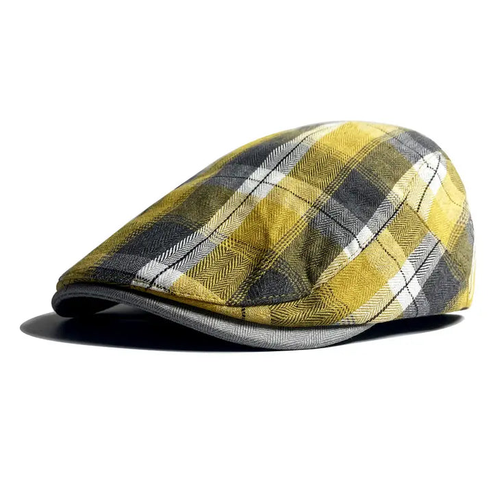 Velimir – Stylowa Czapka Beret w Kratę