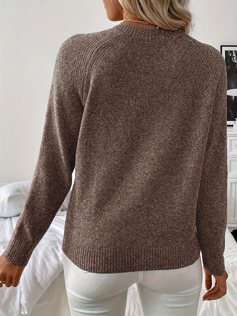 Pascuala – Elegancki Sweter z Dzianiny z Perłami