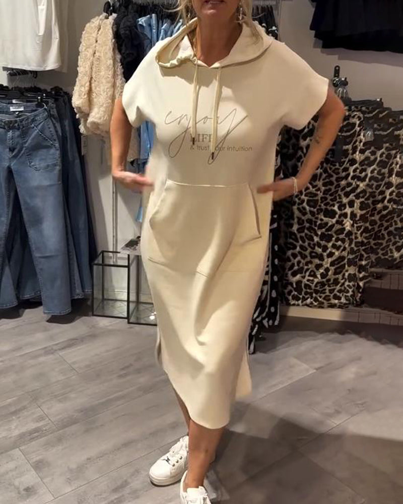 Nadia – Elegancka Sukienka z Kapturem