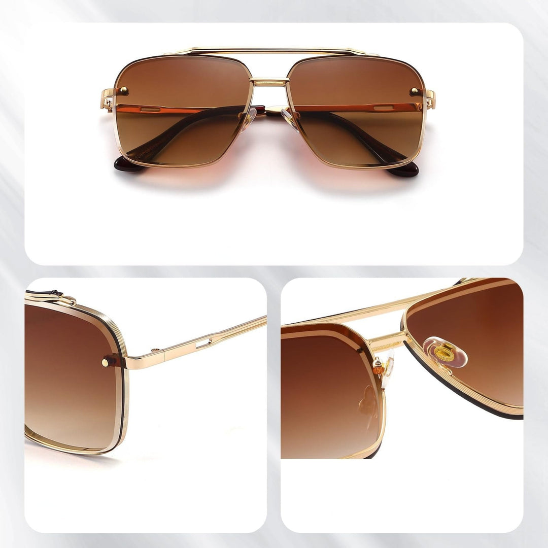 RayForge - Okulary Przeciwsłoneczne w Stylu Retro z Gradientowymi Szkłami i Ochroną UV400