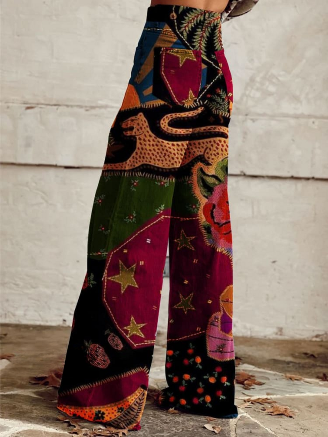 Gallegos - Stylowe Spodnie w Stylu Boho Retro