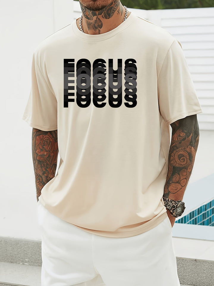 Focus – Stylowa Koszulka z Efektownym Wzorem