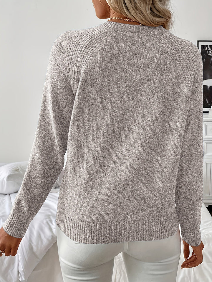 Pascuala – Elegancki Sweter z Dzianiny z Perłami