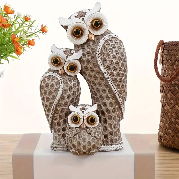 EchoOwlet – Nowoczesna Figurka Rodziny Sów