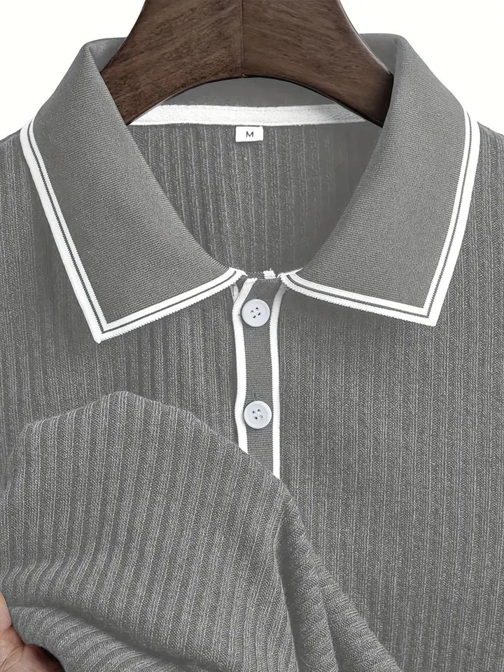 Orestis - Elegancka Koszulka Polo Z Krótkim Rękawem