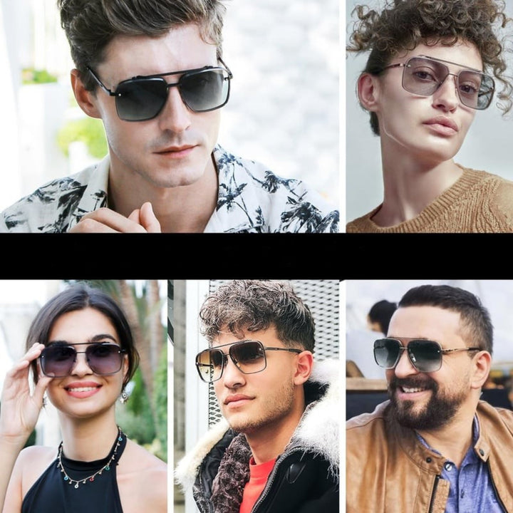 RayForge - Okulary Przeciwsłoneczne w Stylu Retro z Gradientowymi Szkłami i Ochroną UV400