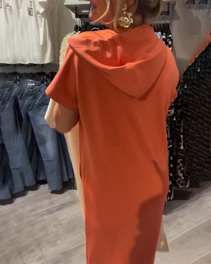 Nadia – Elegancka Sukienka z Kapturem