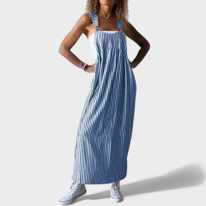 Guzel – Stylowa Sukienka Maxi W Paski