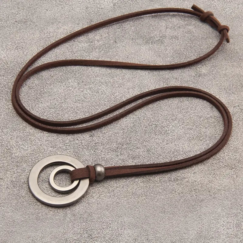 UnityRings - Naszyjnik Unisex z Podwójnym Kołem