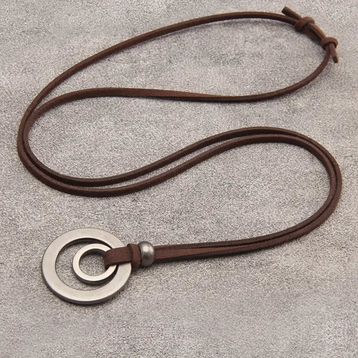 UnityRings - Naszyjnik Unisex z Podwójnym Kołem