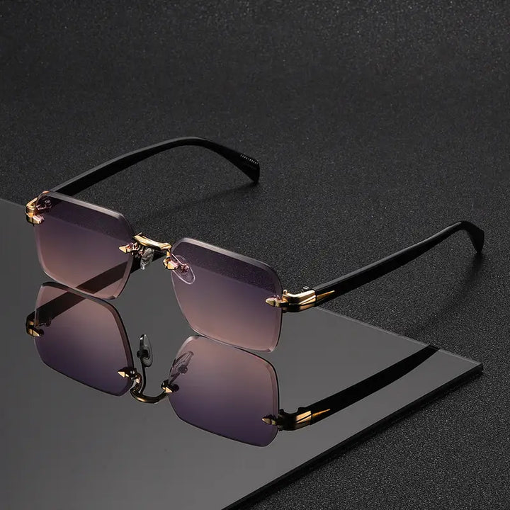 OptoSleek – Bezramkowe Okulary Kwadratowe