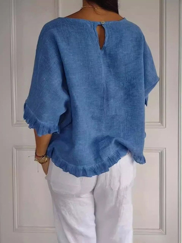 Pierrette - Elegancka Bawełniana Bluzka
