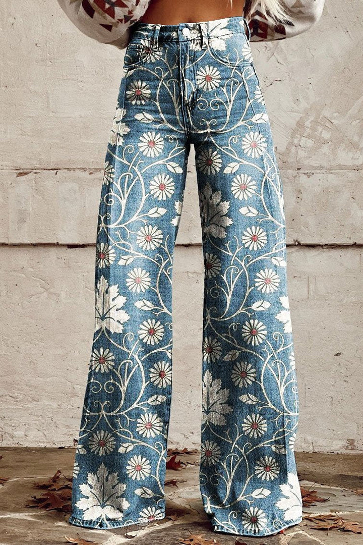 Sharlene - Urocze Spodnie w Stylu Boho Vintage Które Nadadzą Stylowy Wygląd