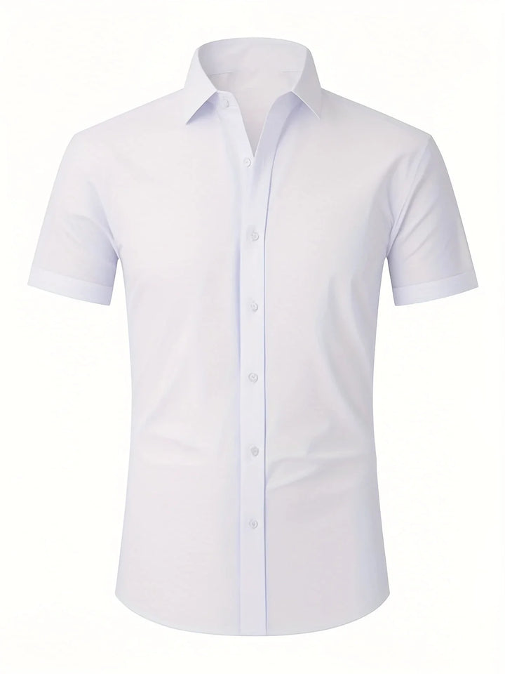 Ezra – Elegancka Koszula o Dopasowanym Kroju z Guzikami
