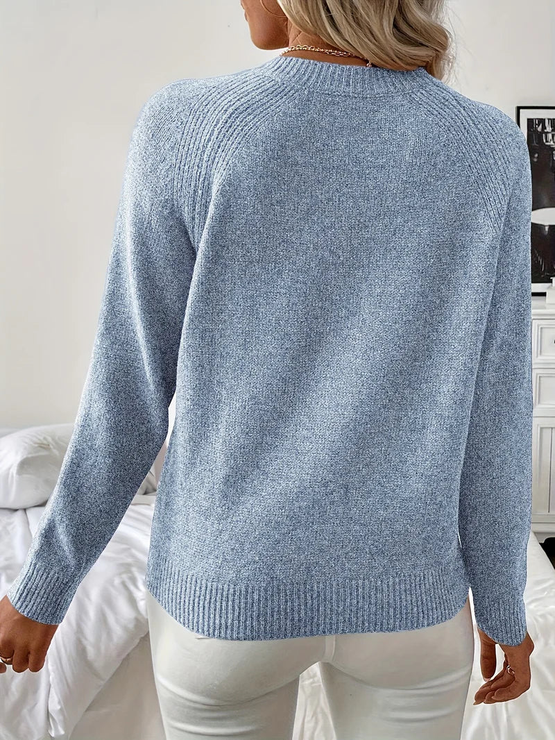 Pascuala – Elegancki Sweter z Dzianiny z Perłami