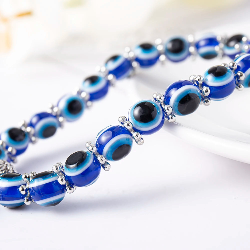 Eliani – Bransoletka na Kostkę  Saphira Zły Oko Amulet