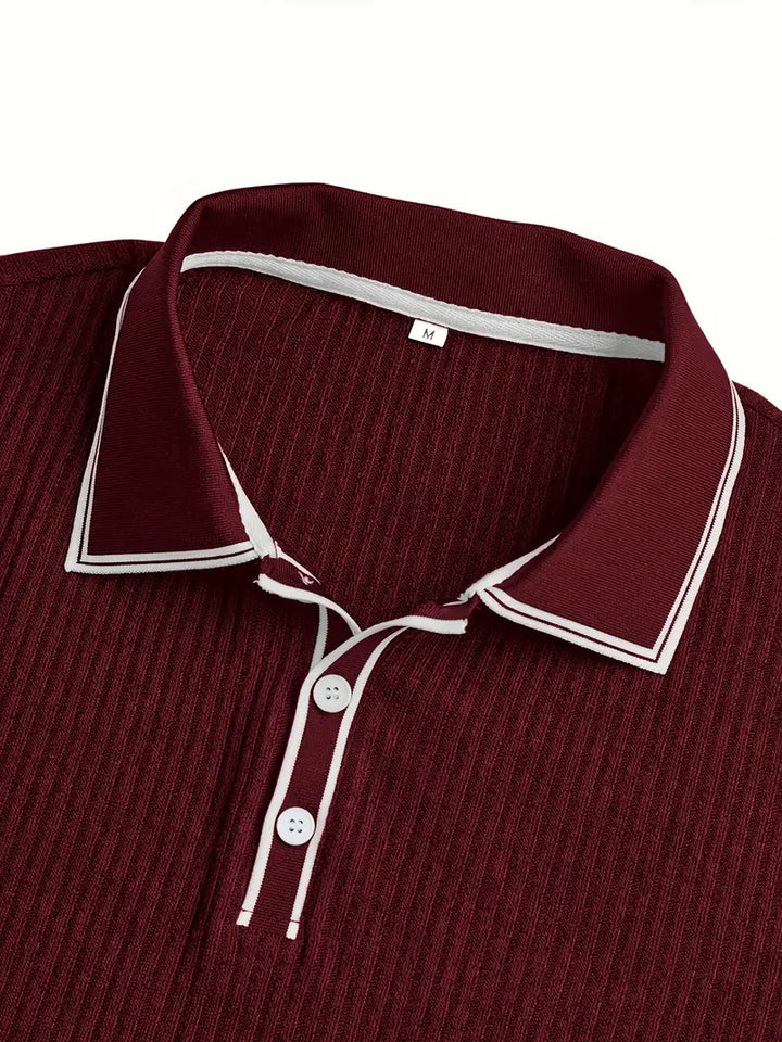 Orestis - Elegancka Koszulka Polo Z Krótkim Rękawem