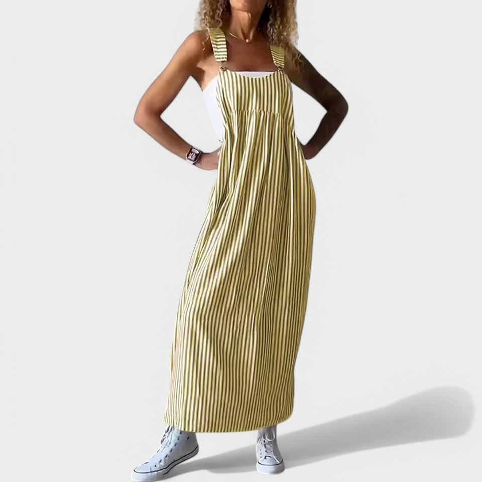 Guzel – Stylowa Sukienka Maxi W Paski