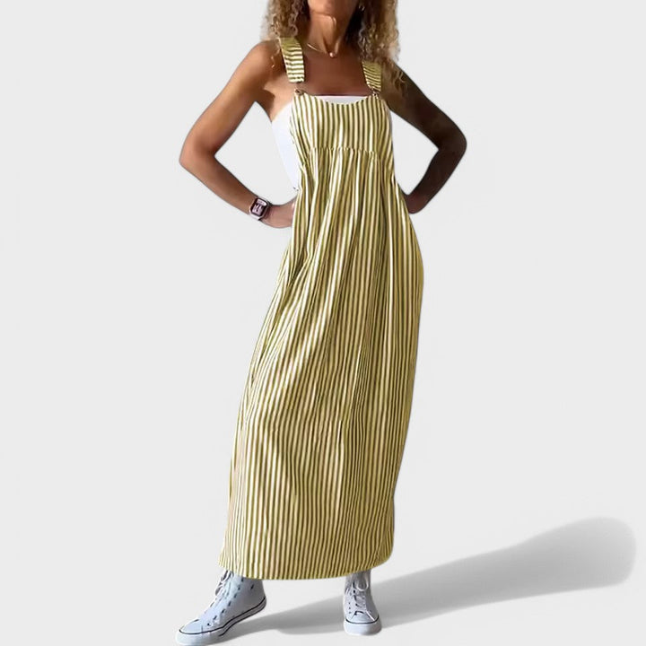 Guzel – Stylowa Sukienka Maxi W Paski