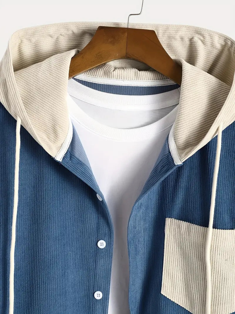 Costas - Sztruksowa Teksturowana Bluza Z Kapturem