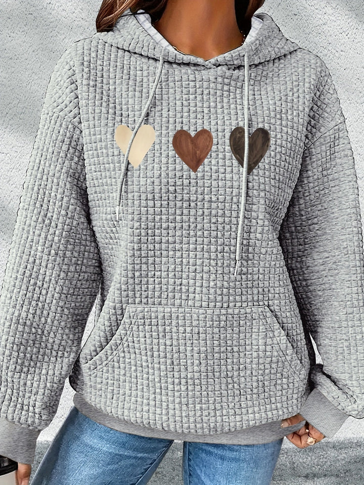 Urmela – Swobodna Bluza z Kapturem z Poliestru z Kieszeniami