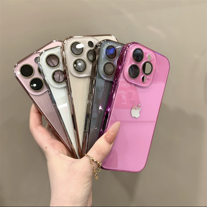 Chromelux – Wysokiej Jakości Galwanizowana Szklana Obudowa Obiektywu Do iPhone'a