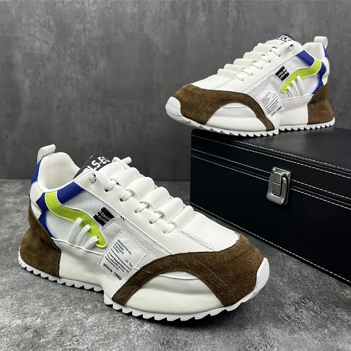Louie - Retro Sneakersy z Grubą Podeszwą