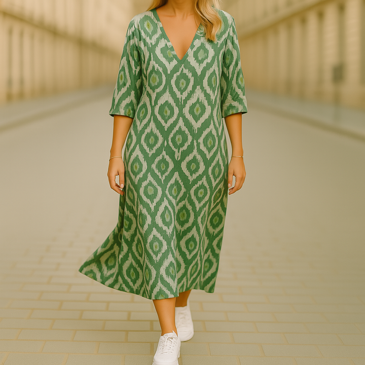 Ghislaine – Długa Sukienka w Stylu Bohemy