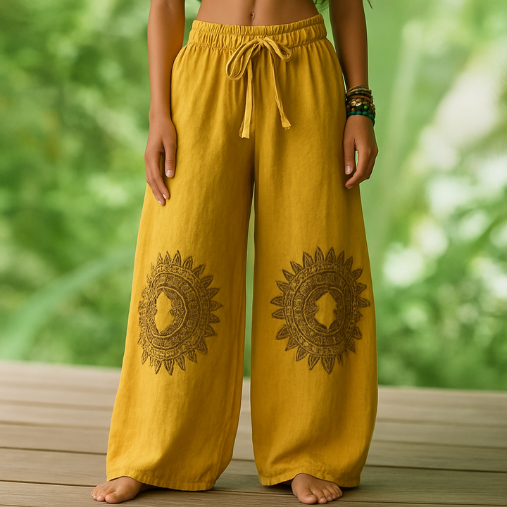 Gladys – wygodne Spodnie Do Jogi w Stylu Boho