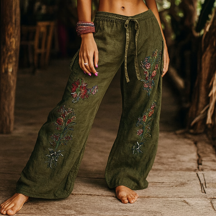 Gladys – wygodne Spodnie Do Jogi w Stylu Boho