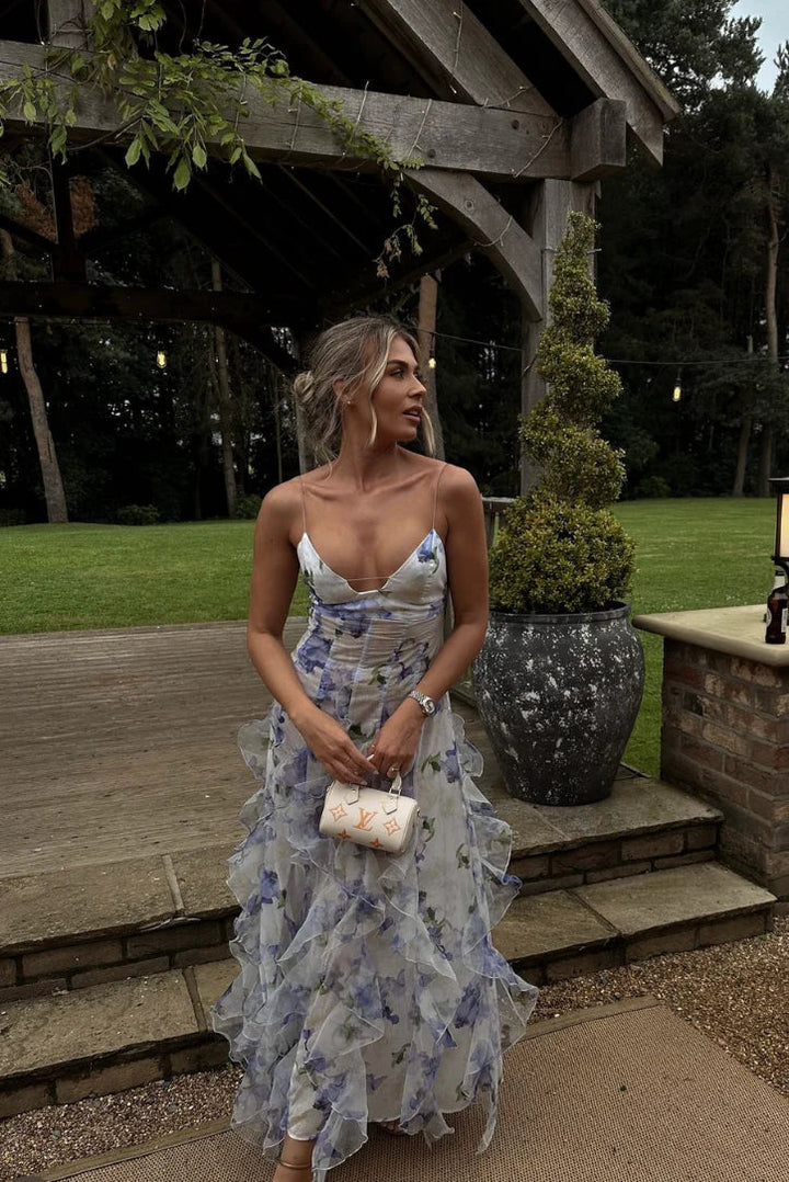 Mikayla – Elegancka Sukienka Z Falbanami