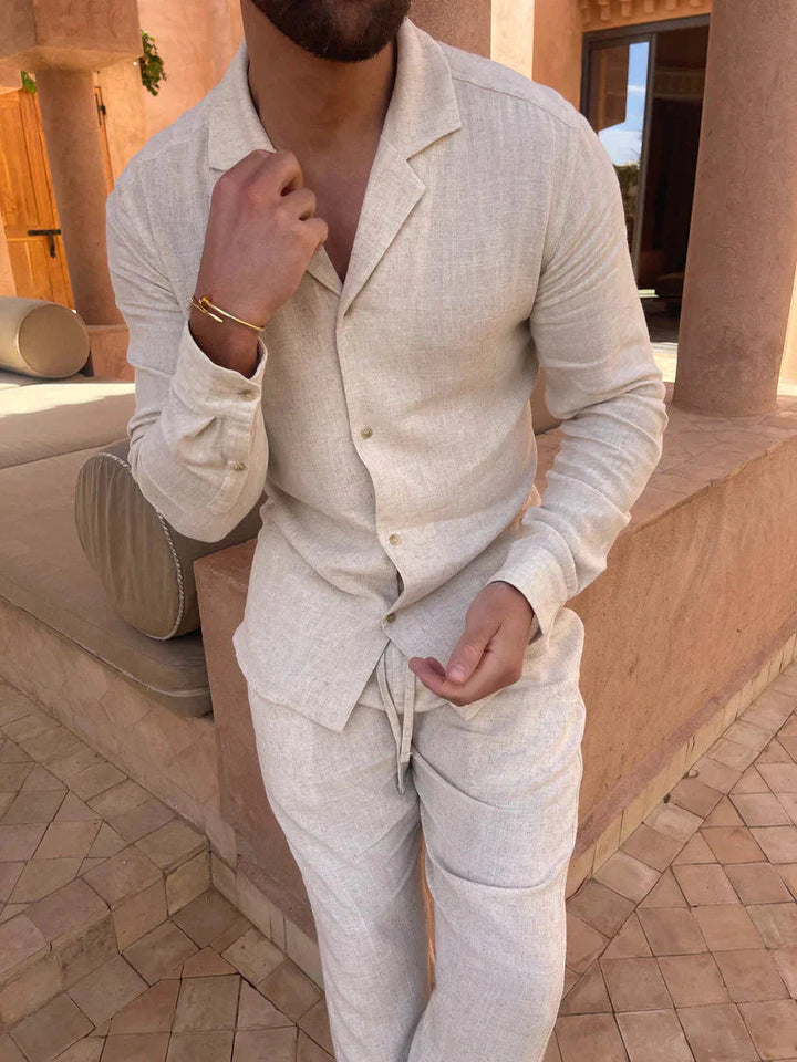 Donato – Dwuczęściowy Zestaw z Długim Rękawem w Stylu Casual