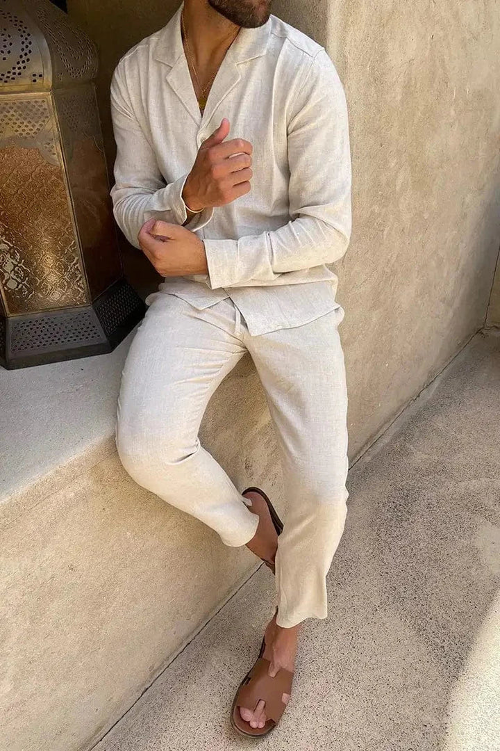 Donato – Dwuczęściowy Zestaw z Długim Rękawem w Stylu Casual