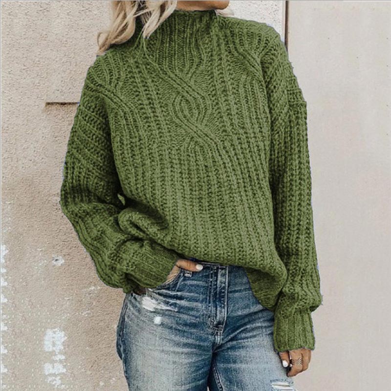 Chaipanya – Stylowy i Wygodny Sweter z Dzianiny Typu Kabel Dzianina