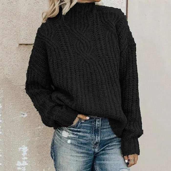 Chaipanya – Stylowy i Wygodny Sweter z Dzianiny Typu Kabel Dzianina
