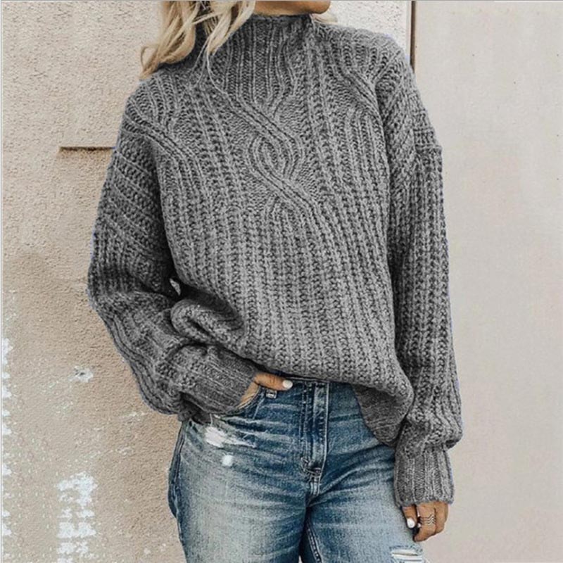 Chaipanya – Stylowy i Wygodny Sweter z Dzianiny Typu Kabel Dzianina